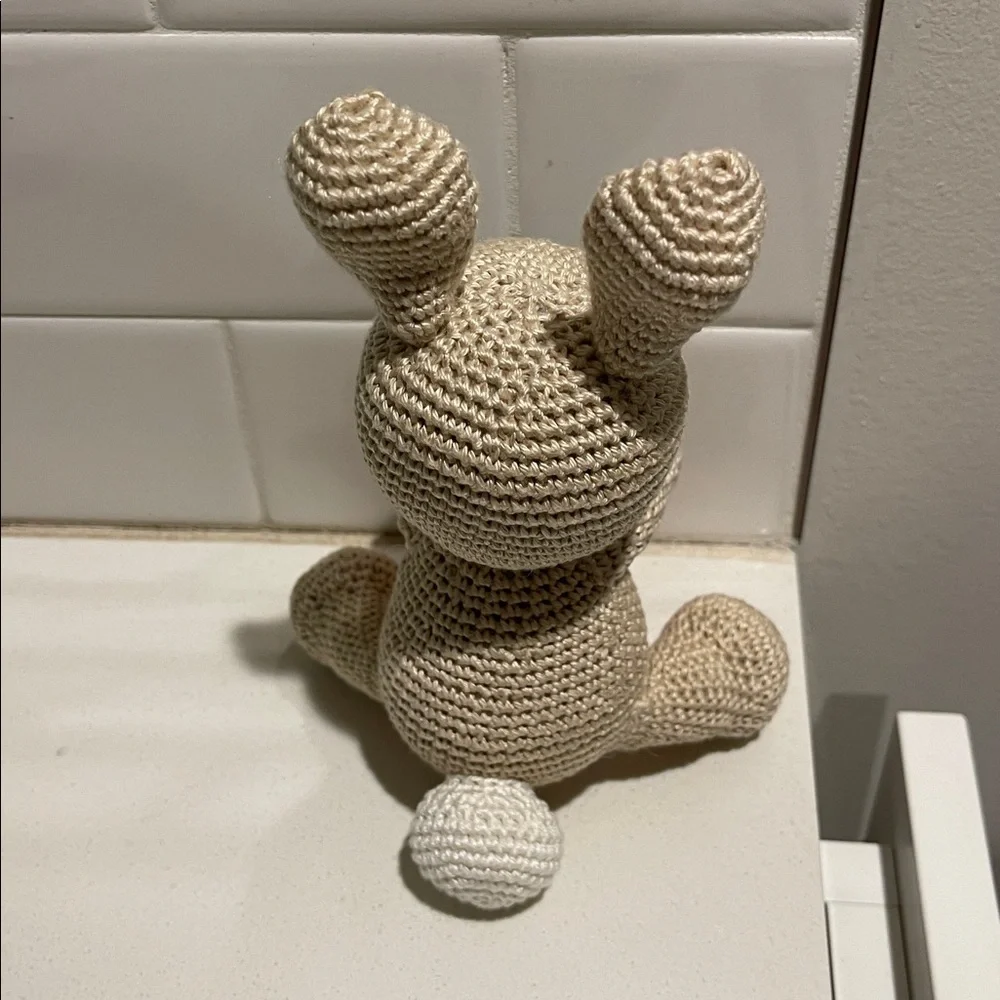 Handcrafted Spring Easter Bunny Rabbit Holiday Decor Amigurui Crochet Carrot - Picture 7 of 10